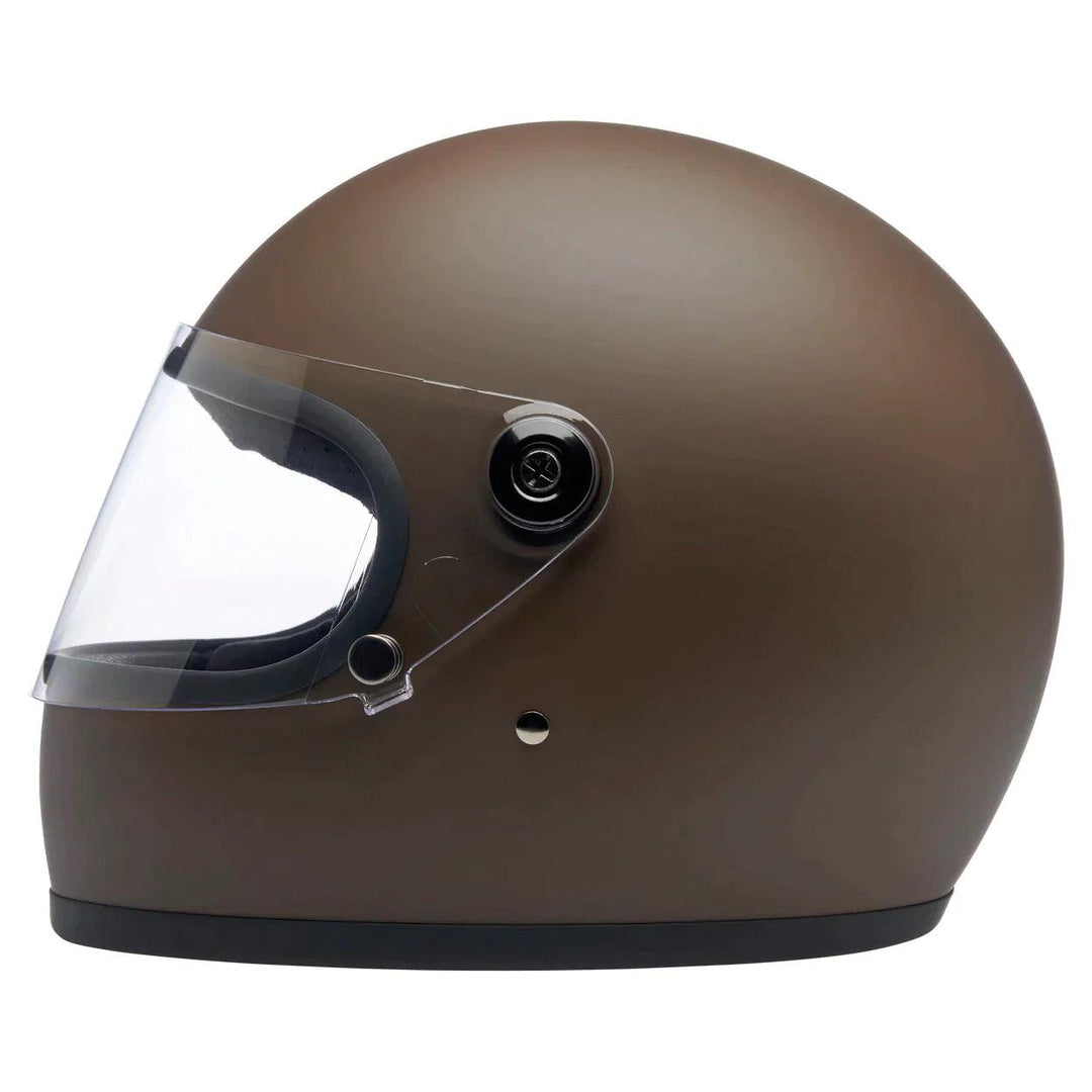 Biltwell Gringo S ECE Helmet Flat Chocolate - Motor Psycho Sport