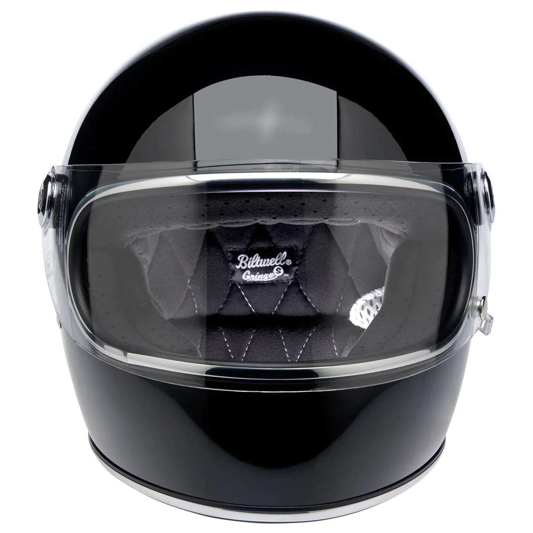brussel sprout motorcycle helmet Biltwell Gringo S ECE Helmet Gloss Black – Motor Psycho Sport