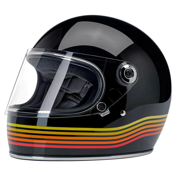 Biltwell Gringo S ECE Helmet Gloss Black Spectrum - Motor Psycho Sport