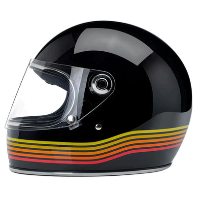 Biltwell Gringo S ECE Helmet Gloss Black Spectrum - Motor Psycho Sport