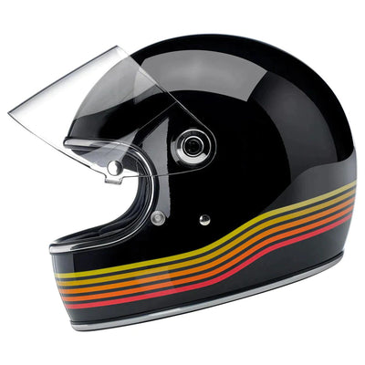 Biltwell Gringo S ECE Helmet Gloss Black Spectrum - Motor Psycho Sport