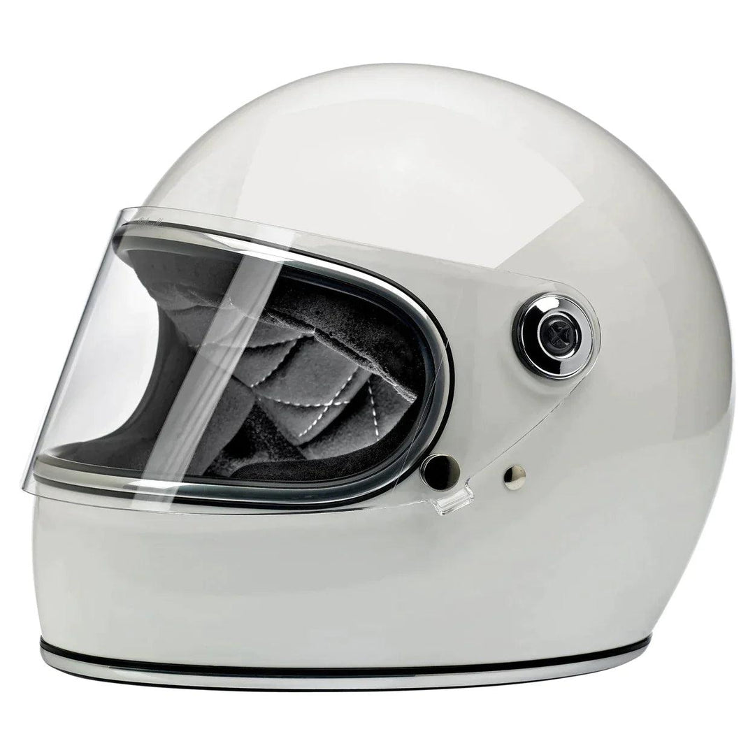 ece certified motorcycle helmet Biltwell Gringo S ECE Helmet Gloss White – Motor Psycho Sport