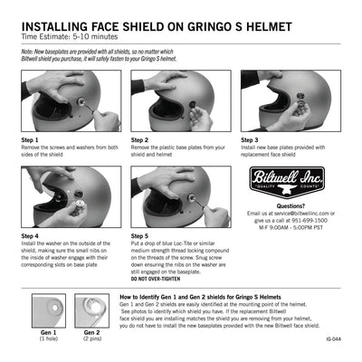 Biltwell Gringo S ECE Helmet Metallic Sterling - Motor Psycho Sport