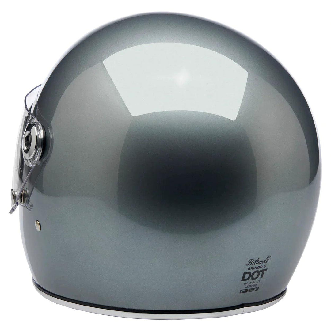 Biltwell Gringo S ECE Helmet Metallic Sterling - Motor Psycho Sport