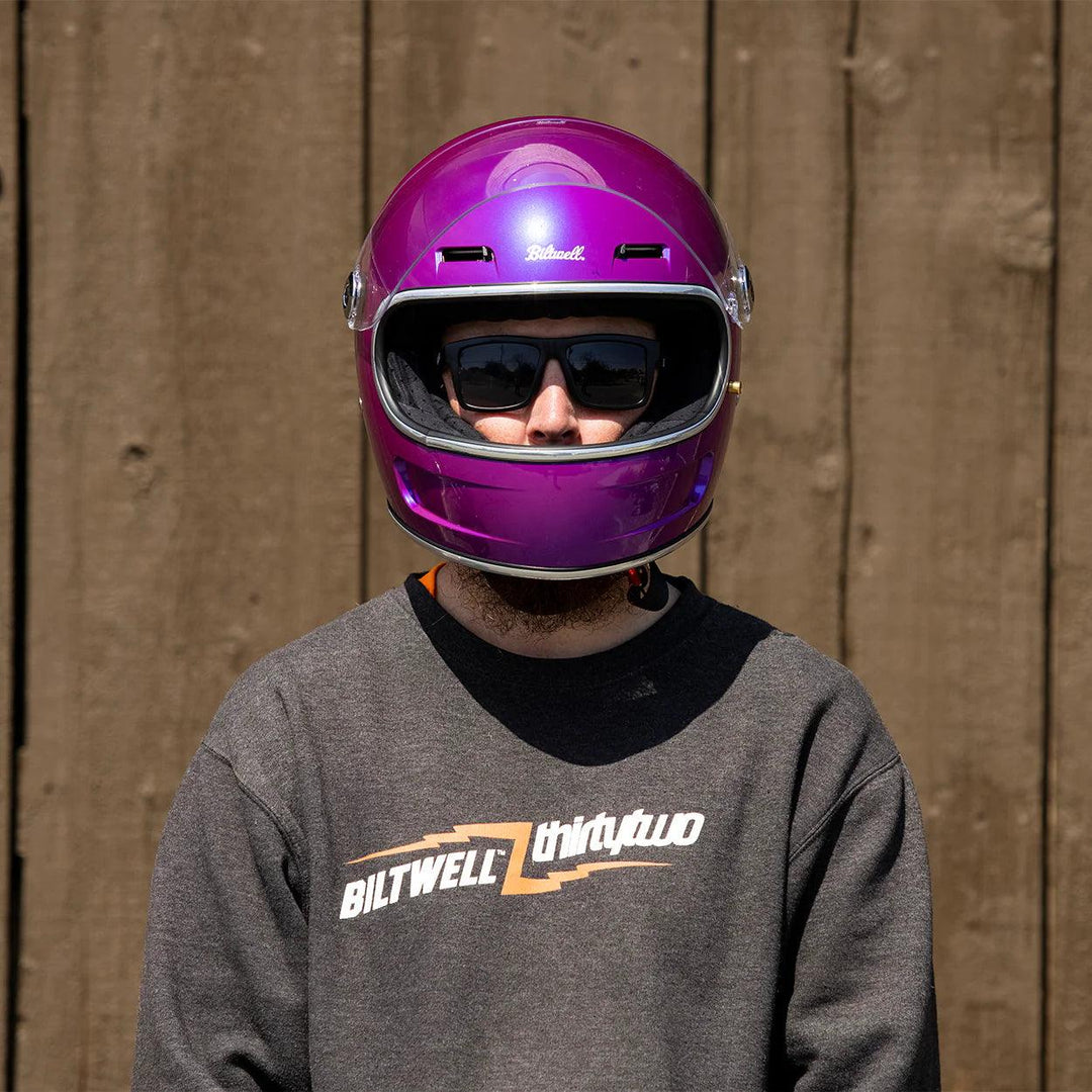 Biltwell Gringo SV ECE R22.06 Helmet - Metallic Grape - Motor Psycho Sport