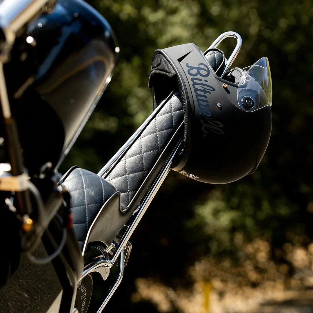 Biltwell Lane Splitter Helmet Flat Black Factory - Motor Psycho Sport