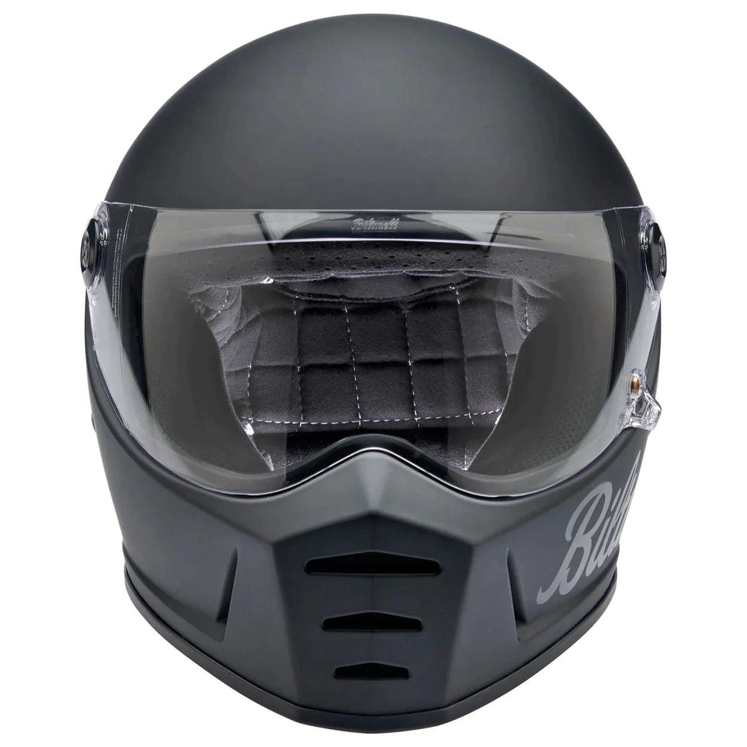 Biltwell Lane Splitter Helmet Flat Black Factory - Motor Psycho Sport