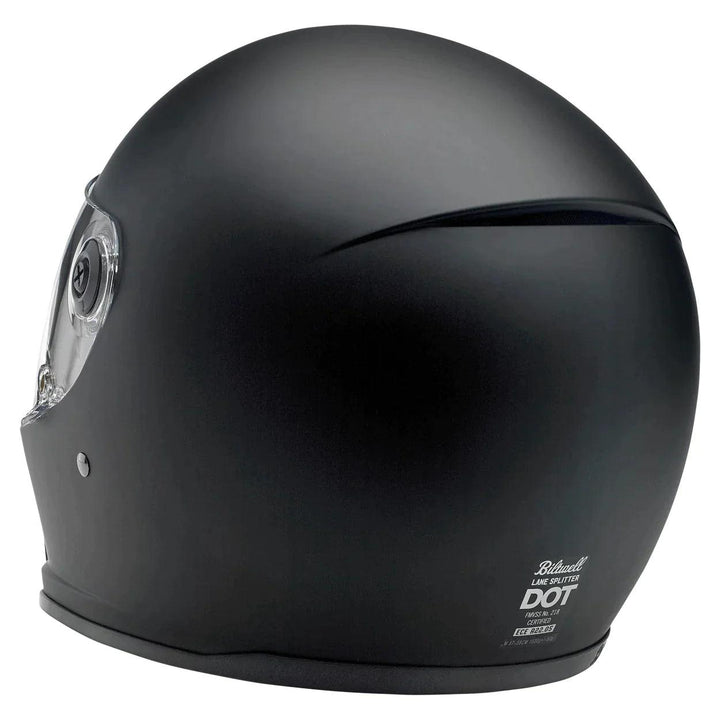 Biltwell Lane Splitter Helmet Flat Black - Motor Psycho Sport