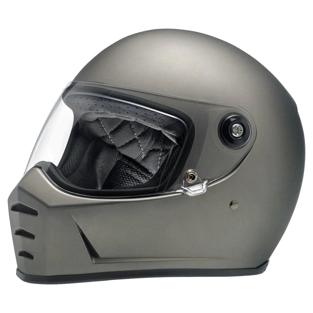 bike helmet llbean Biltwell Lane Splitter Helmet Flat Titanium – Motor Psycho Sport