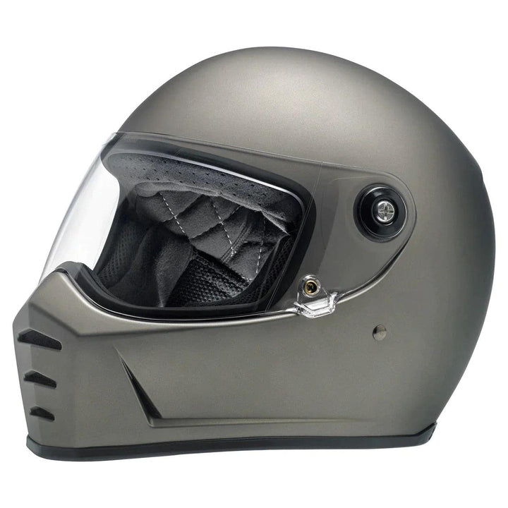 Biltwell Lane Splitter Helmet Flat Titanium - Motor Psycho Sport
