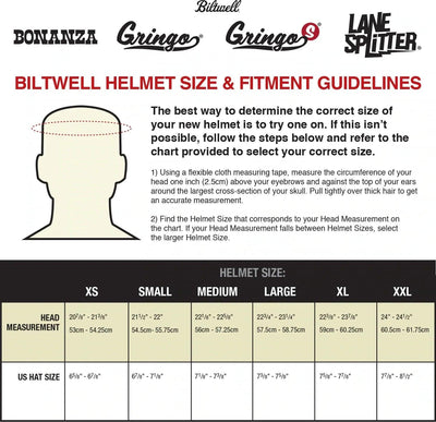 Biltwell Lane Splitter Helmet Flat Titanium - Motor Psycho Sport