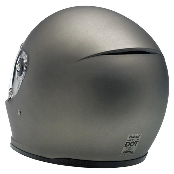Biltwell Lane Splitter Helmet Flat Titanium - Motor Psycho Sport