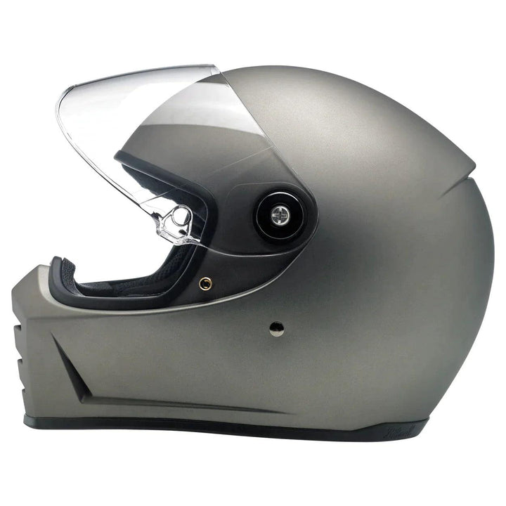 Biltwell Lane Splitter Helmet Flat Titanium - Motor Psycho Sport