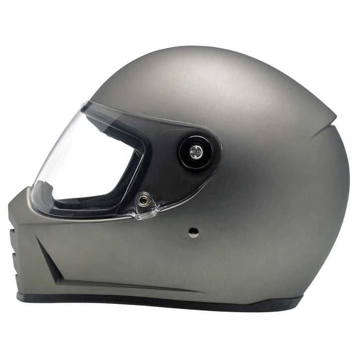 Biltwell Lane Splitter Helmet Flat Titanium - Motor Psycho Sport