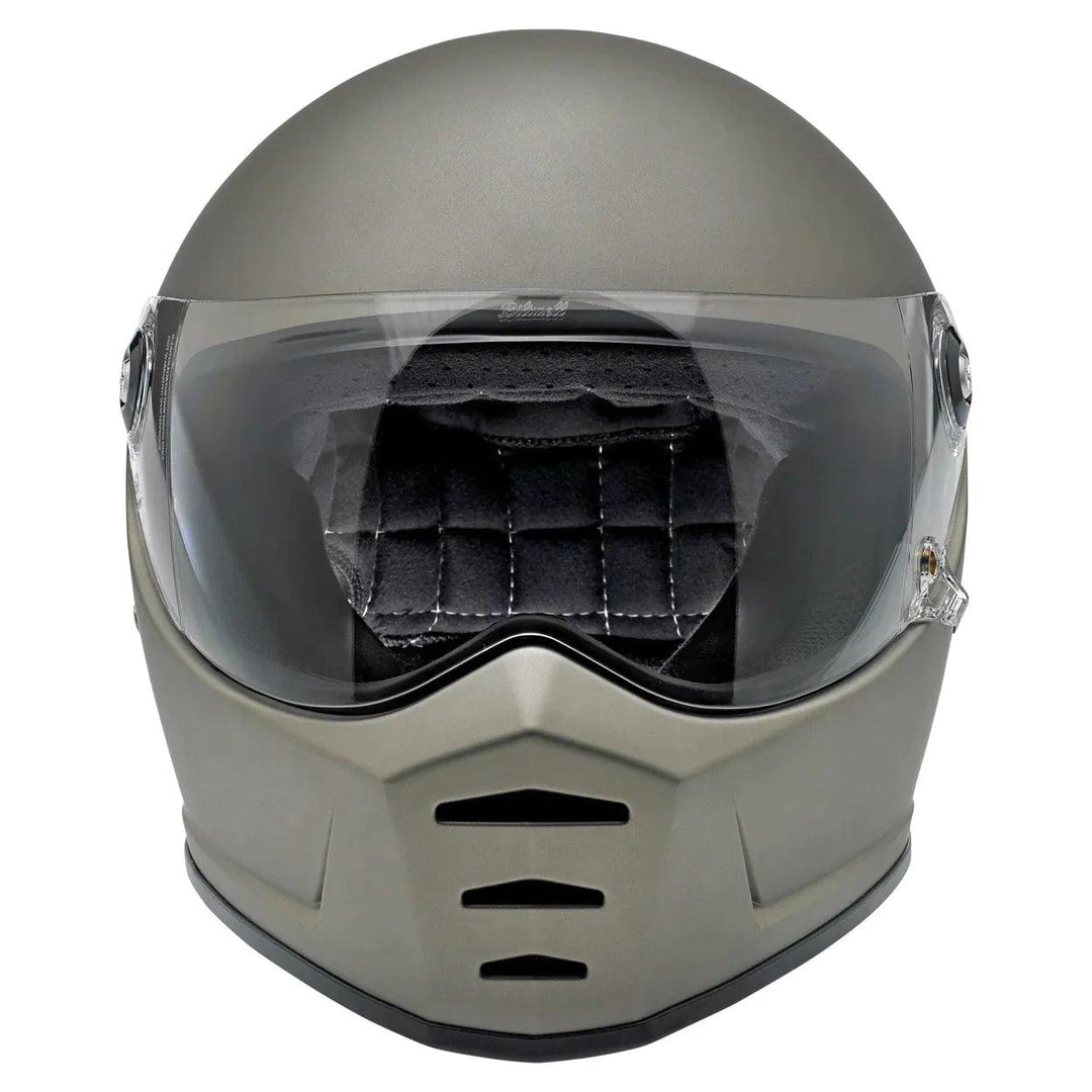 Biltwell Lane Splitter Helmet Flat Titanium - Motor Psycho Sport