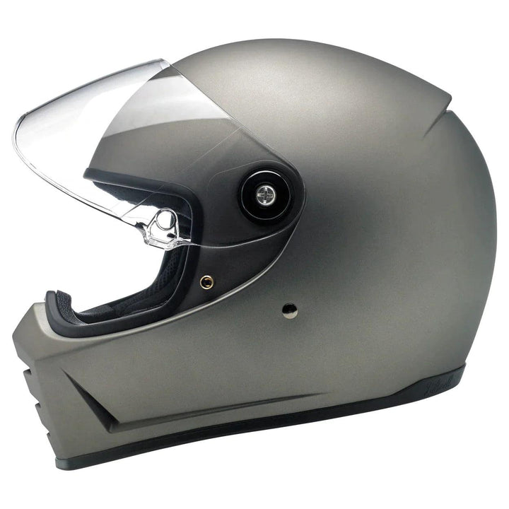 Biltwell Lane Splitter Helmet Flat Titanium - Motor Psycho Sport