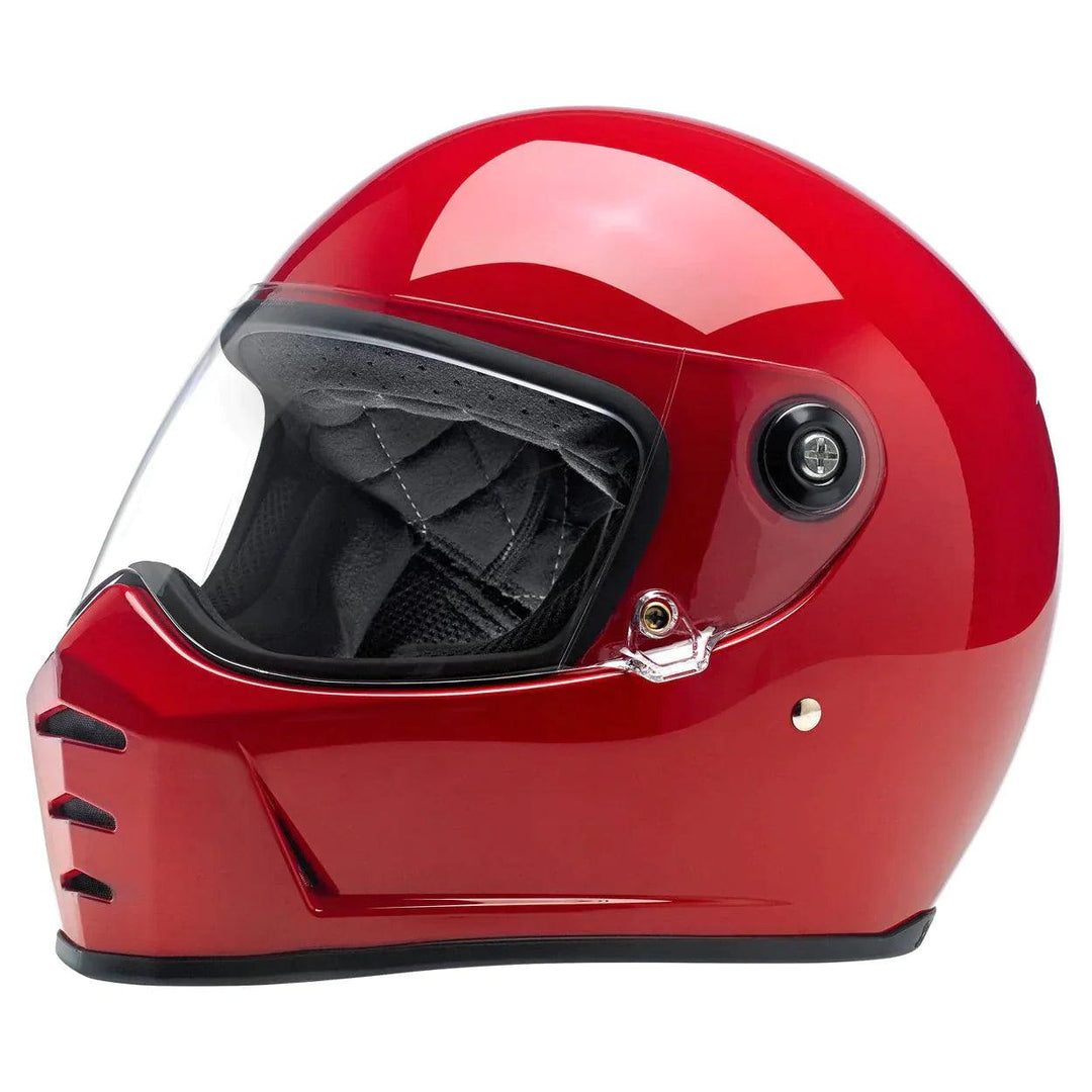 Biltwell Lane Splitter Helmet Gloss Blood Red - Motor Psycho Sport