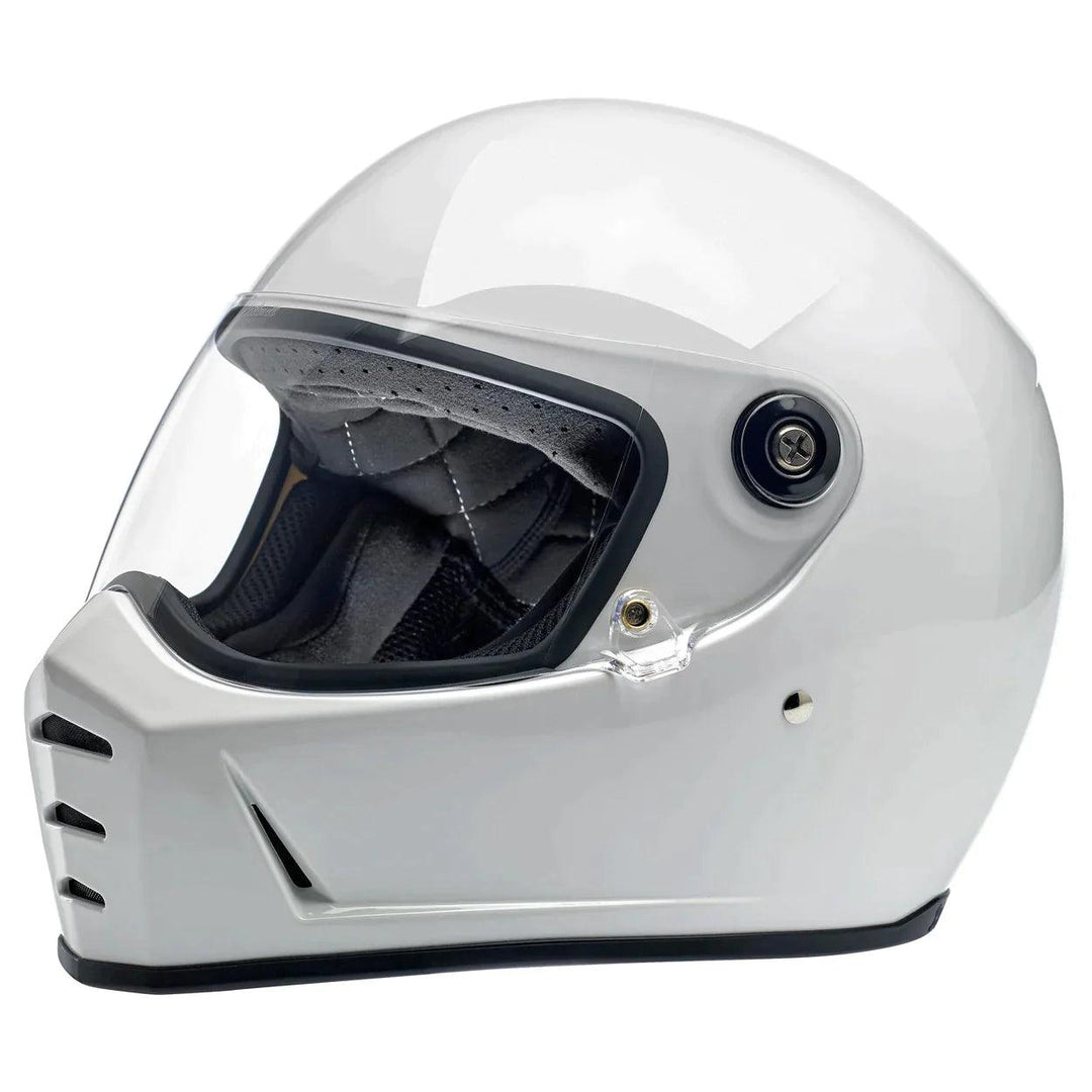 Biltwell Lane Splitter Helmet Gloss White - Motor Psycho Sport