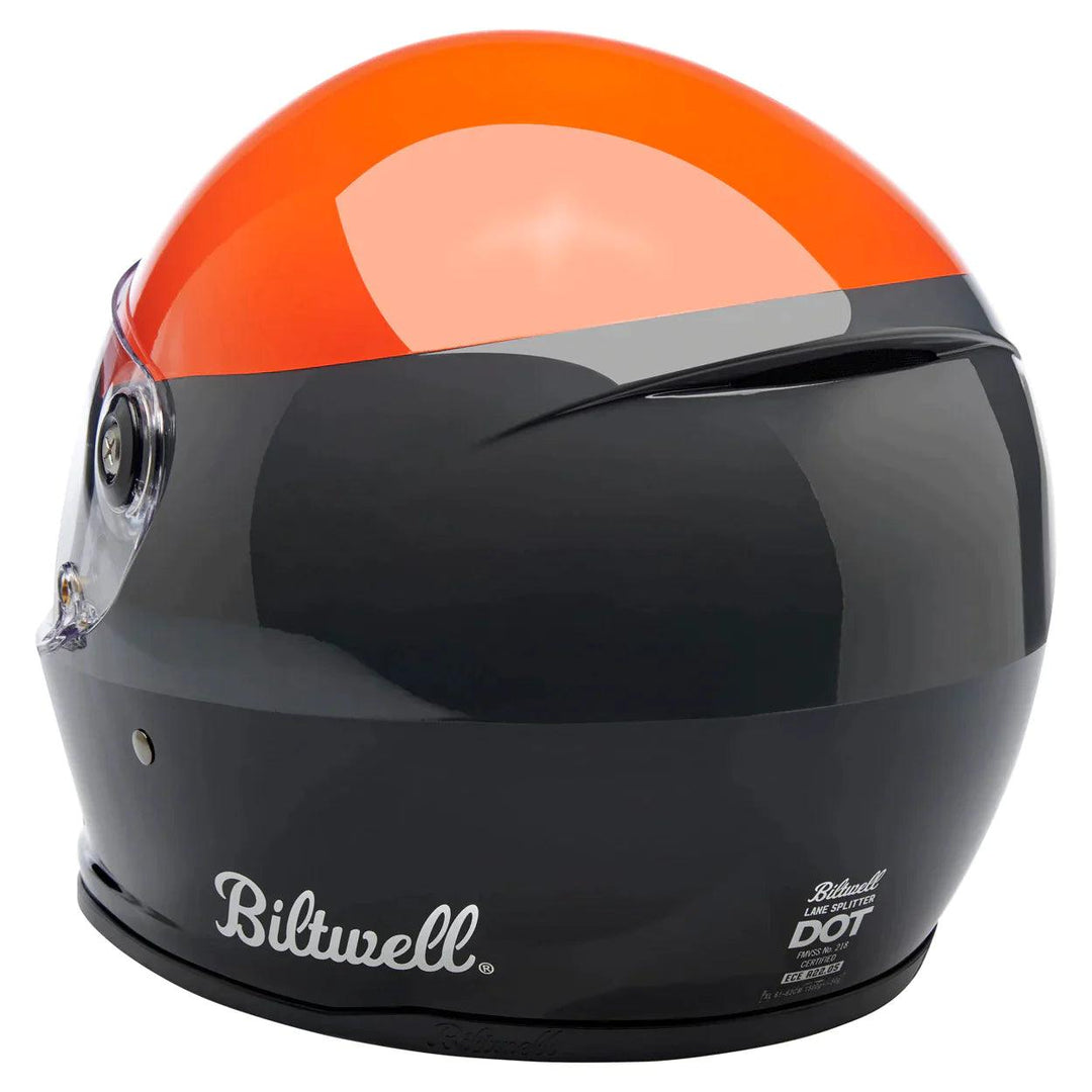 Biltwell Lane Splitter Helmet Podium Gloss Orange/Grey/Black – Motor Psycho Sport