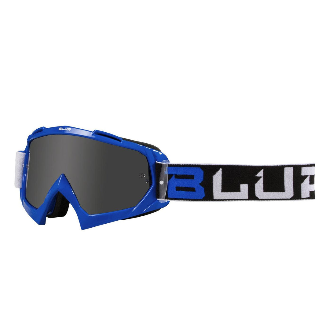 Blur B-10 Goggle Black/White/Blue - Motor Psycho Sport