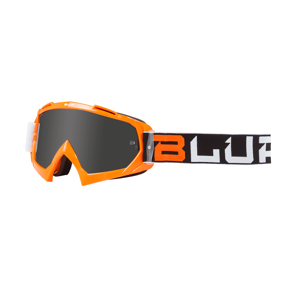 Blur B-10 Goggle Black/White/Orange - Motor Psycho Sport