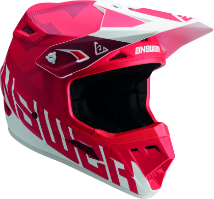 Answer AR1 V2 Bold Helmet Red/White Youth