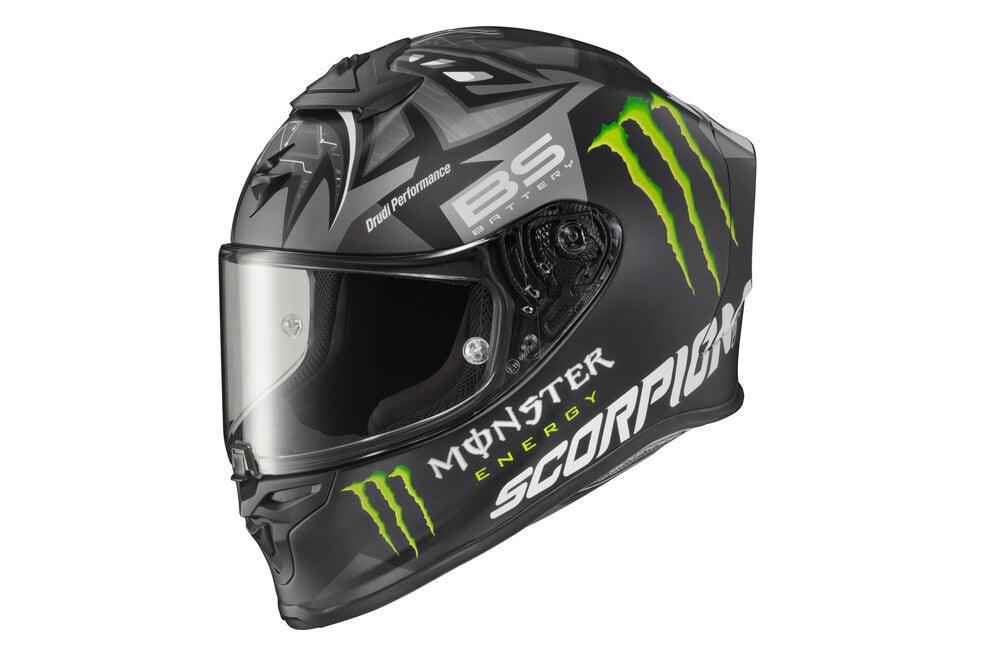 Copy of Scorpion Exo Exo-R1 Air Helmet Quartararo Monster Energy Silver - Motor Psycho Sport