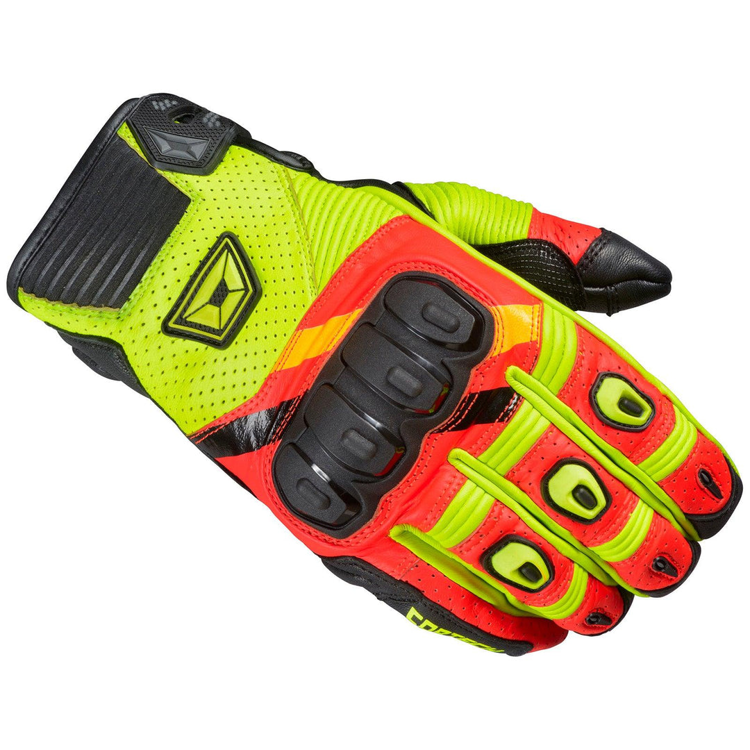 Cortech Manix ST Men's Glove - Red/Hi-Viz - Motor Psycho Sport