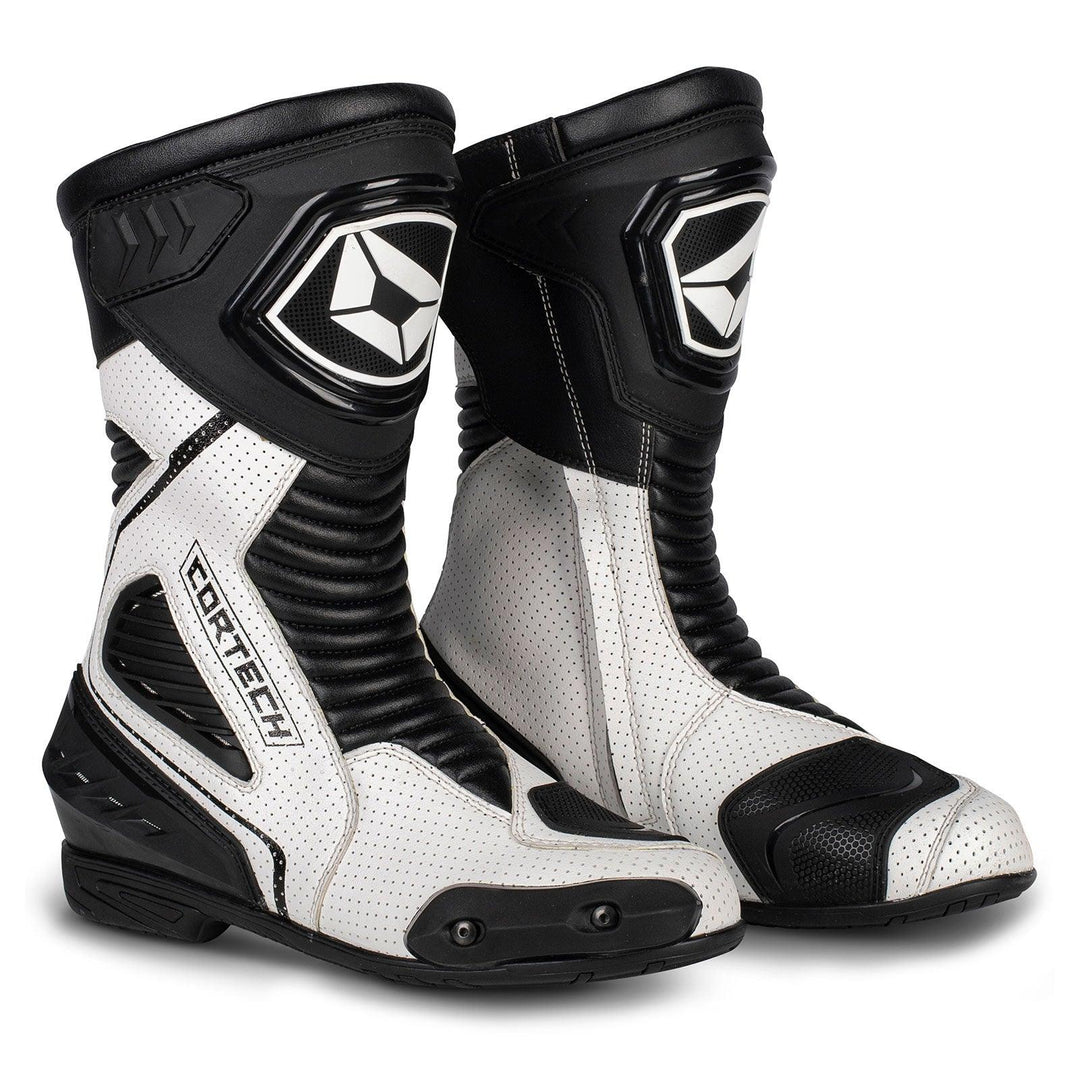 Cortech Men's Apex Rr Air Boot - White - Motor Psycho Sport