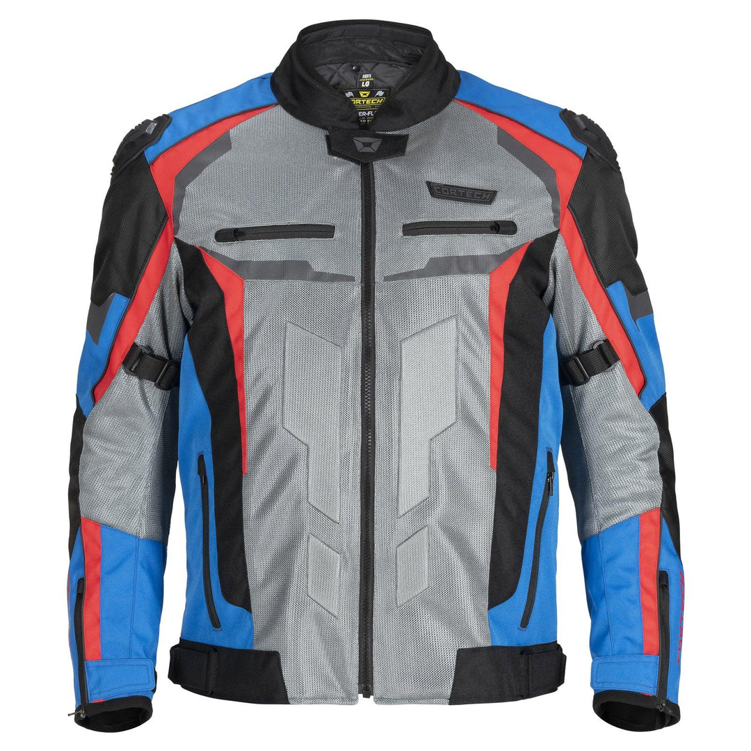 Cortech Men's Hyper-Flo Air Jacket - Black/Red/Gun - Motor Psycho Sport