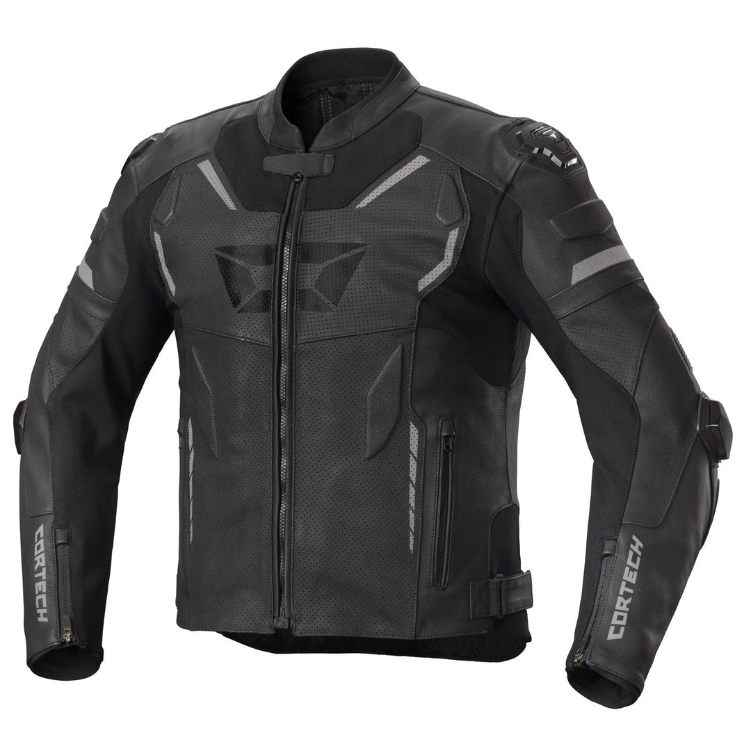 Cortech Revo Sport Air Men's Leather Jacket - Black - Motor Psycho Sport