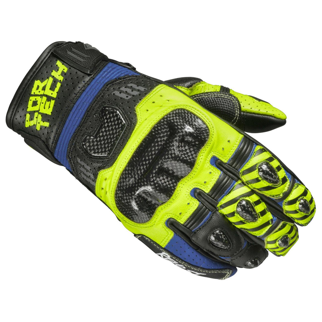 Cortech Revo Sport ST Men's Glove - Blue/Hi-Viz - Motor Psycho Sport