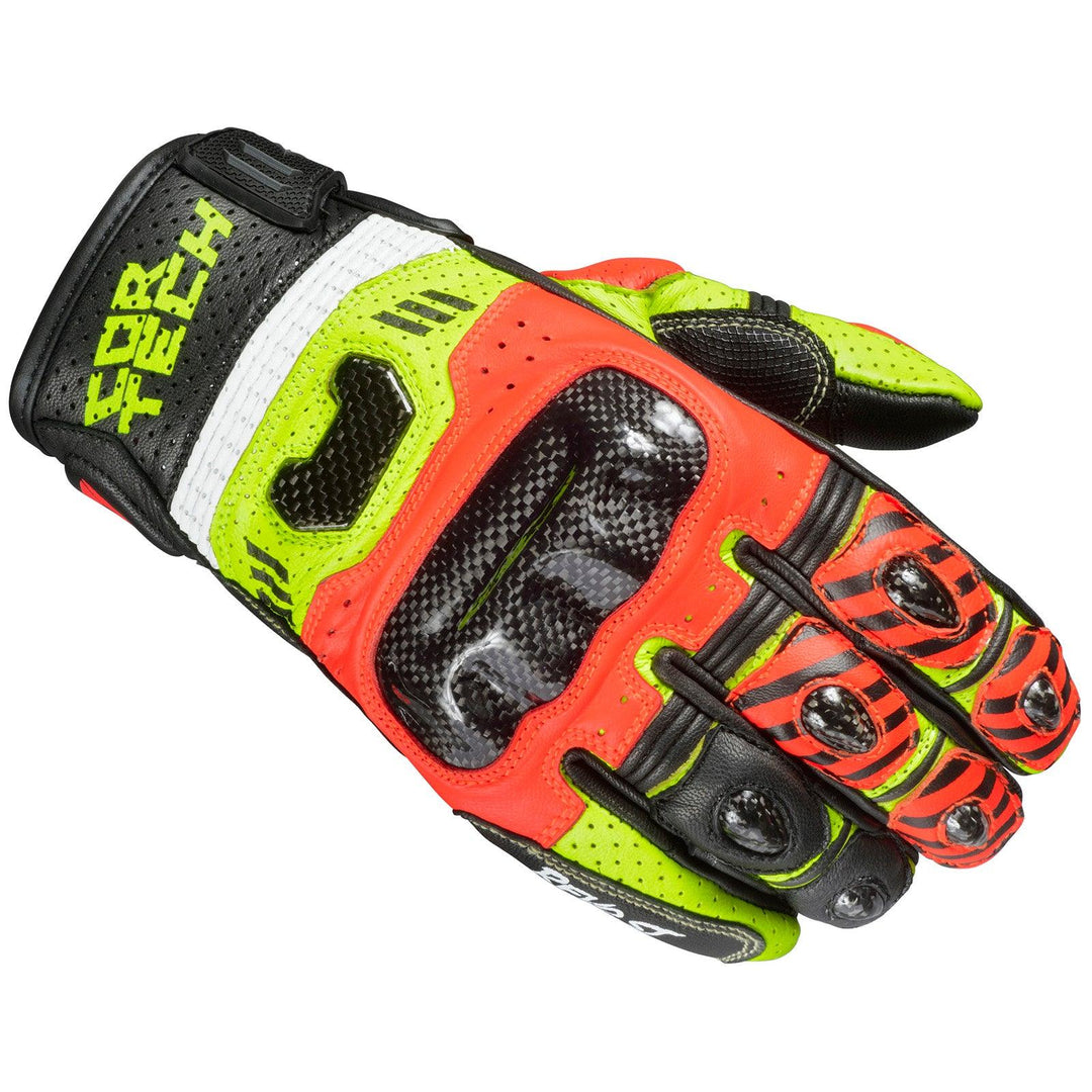 Cortech Revo Sport ST Men's Glove - Red/Hi-Viz - Motor Psycho Sport