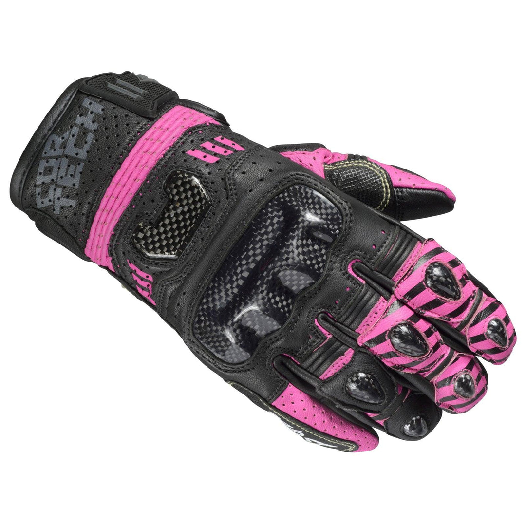 Cortech Revo Sport ST Women's Glove - Black/Pink - Motor Psycho Sport