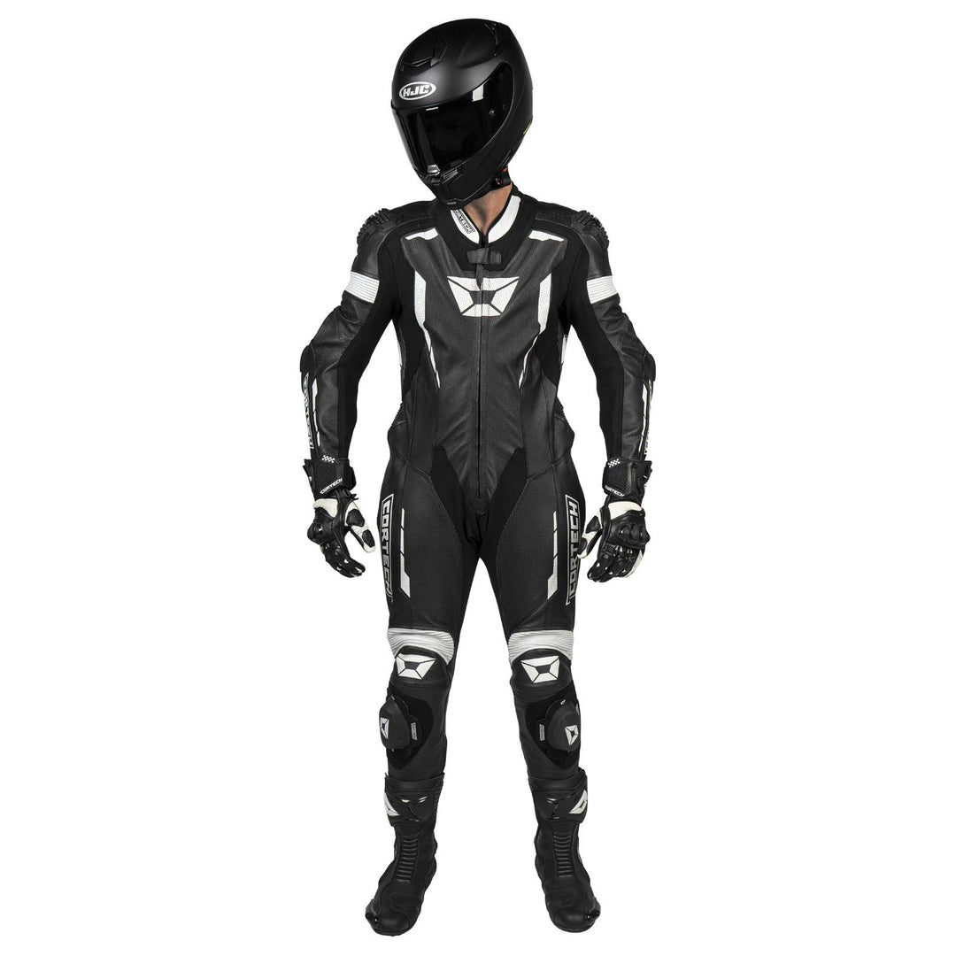 Cortech Sector Pro Air 1-Piece Leather Suit - Black/White - Motor Psycho Sport