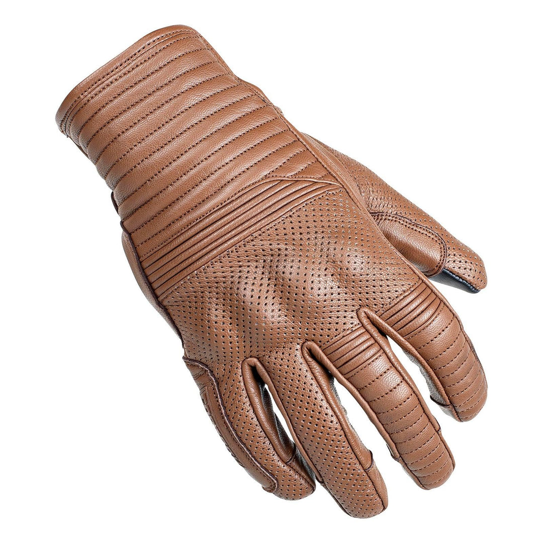 Cortech The Bully Short Cuff Leather Gloves - Brown - Motor Psycho Sport