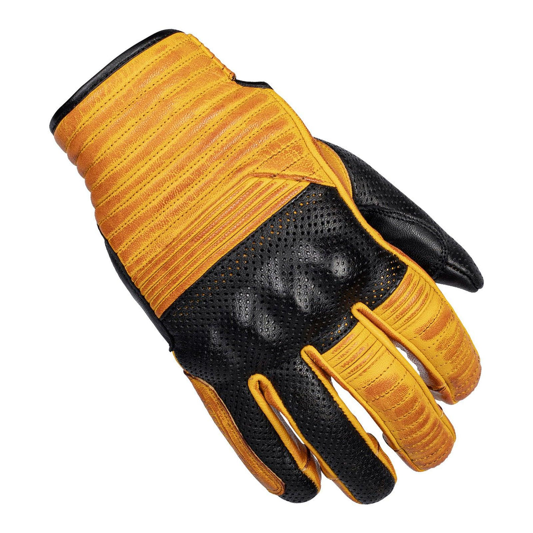 Cortech The Bully Short Cuff Leather Gloves - Gold/Black - Motor Psycho Sport