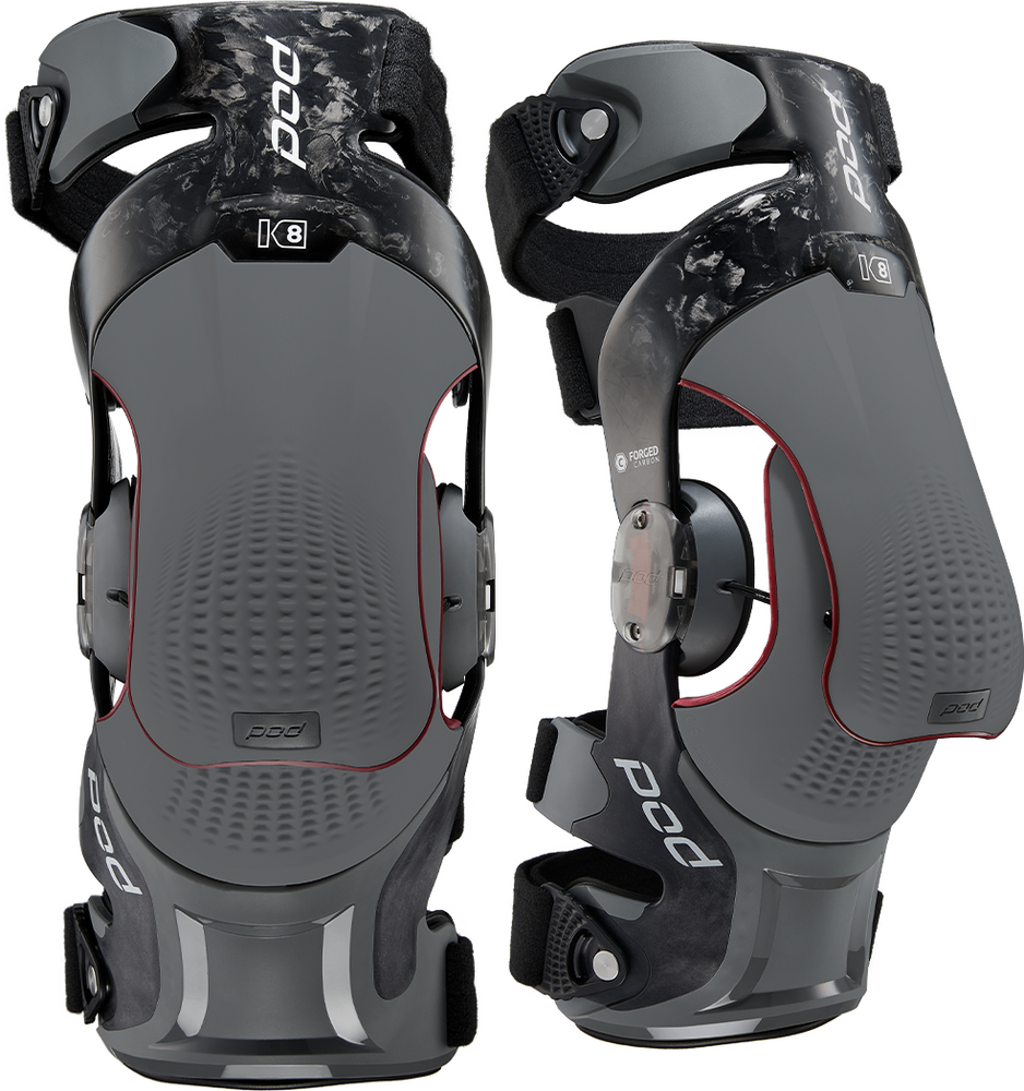 Pod K8 3.0 Knee Brace Carbon Pair - Carbon/Graphite