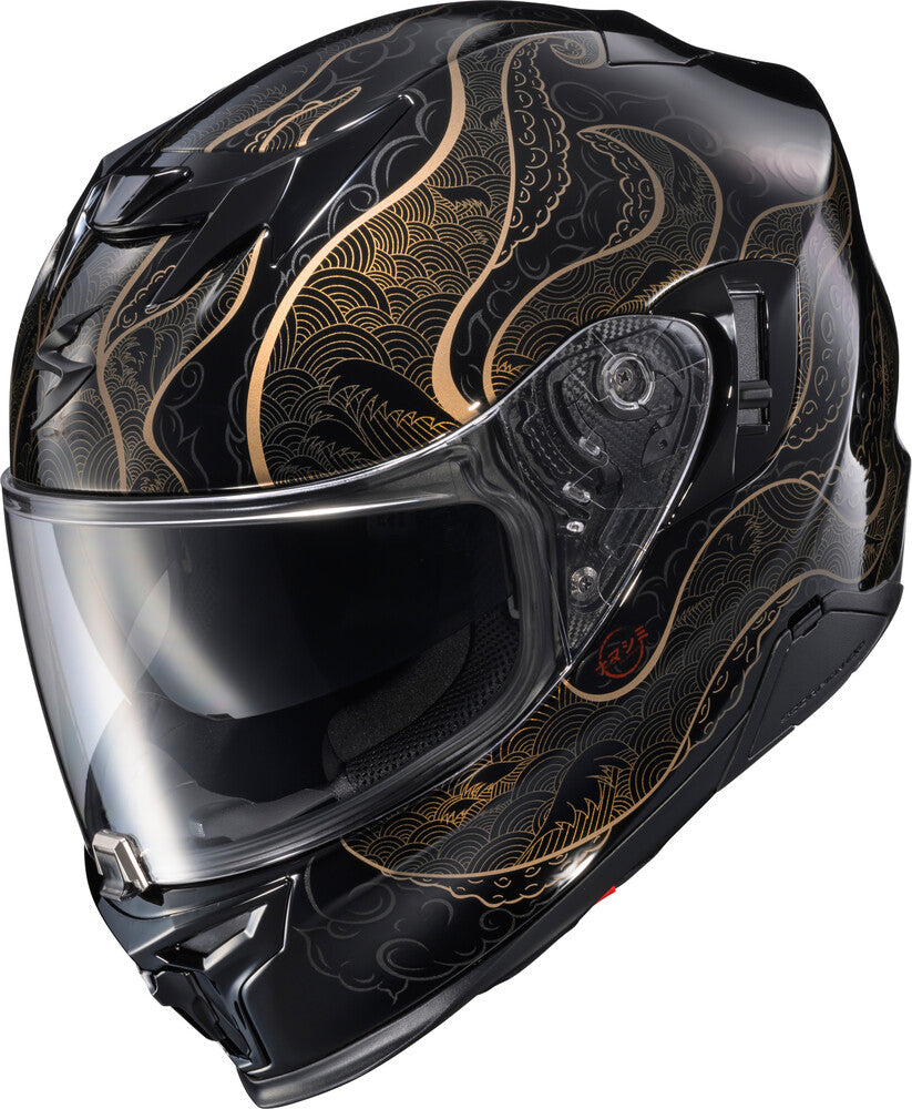 scorpion california helmet ScorpionEXO ST1400 Carbon Fiber Full Face Sport Touring Street Motorcycle - Bluetooth Ready Speaker Pockets DOT ECE Solid (Gloss Black Its a great option for riders who want a minimalist and no Scorpion EXO Covert FX Concrete