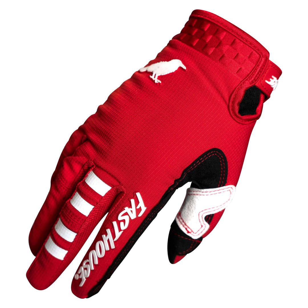 Fasthouse Elrod Air Glove - Red - Motor Psycho Sport