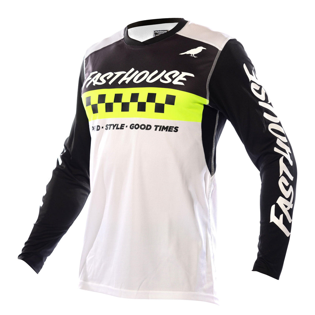 Fasthouse Elrod Jersey - Black/Hi-Viz - Motor Psycho Sport