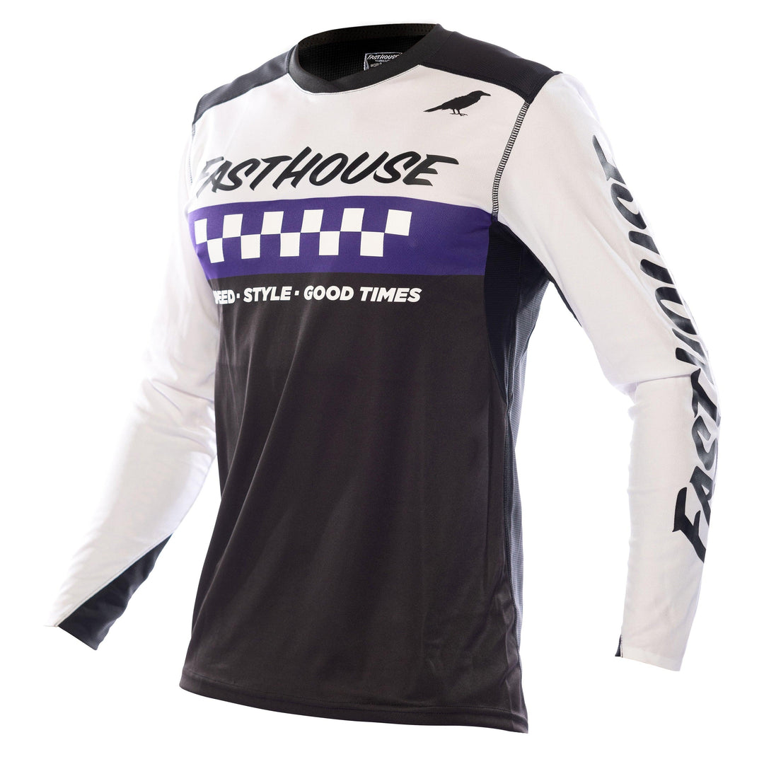 Fasthouse Elrod Jersey - White/Purple - Motor Psycho Sport