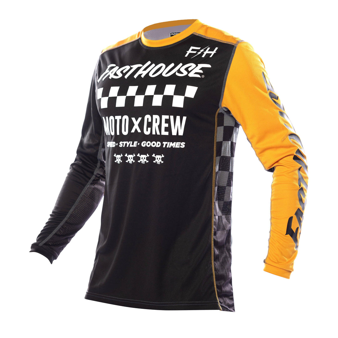 Fasthouse Grindhouse Alpha Jersey - Black/Amber - Motor Psycho Sport