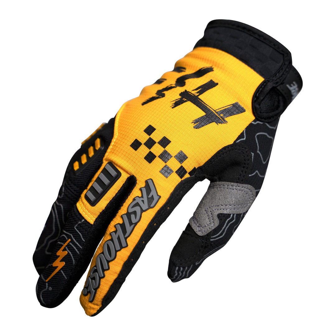 Fasthouse Off-Road Glove - Amber/Black - Motor Psycho Sport