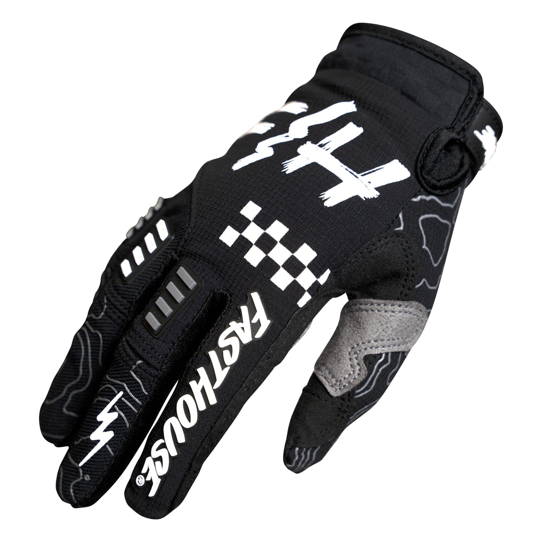 Fasthouse Off-Road Glove - Black/White - Motor Psycho Sport