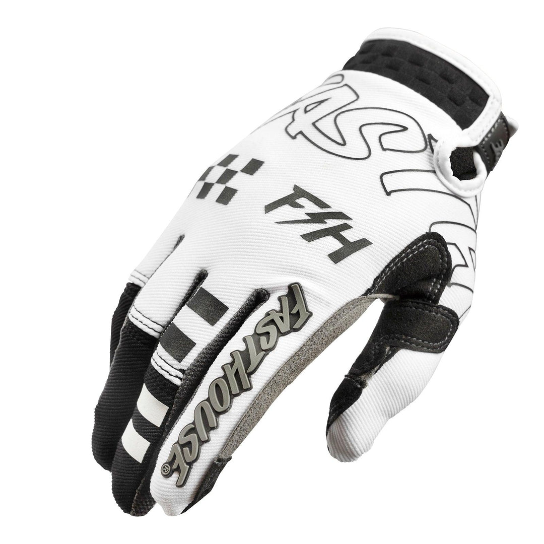 Fasthouse Speed Style Riot Glove - White/Black - Motor Psycho Sport