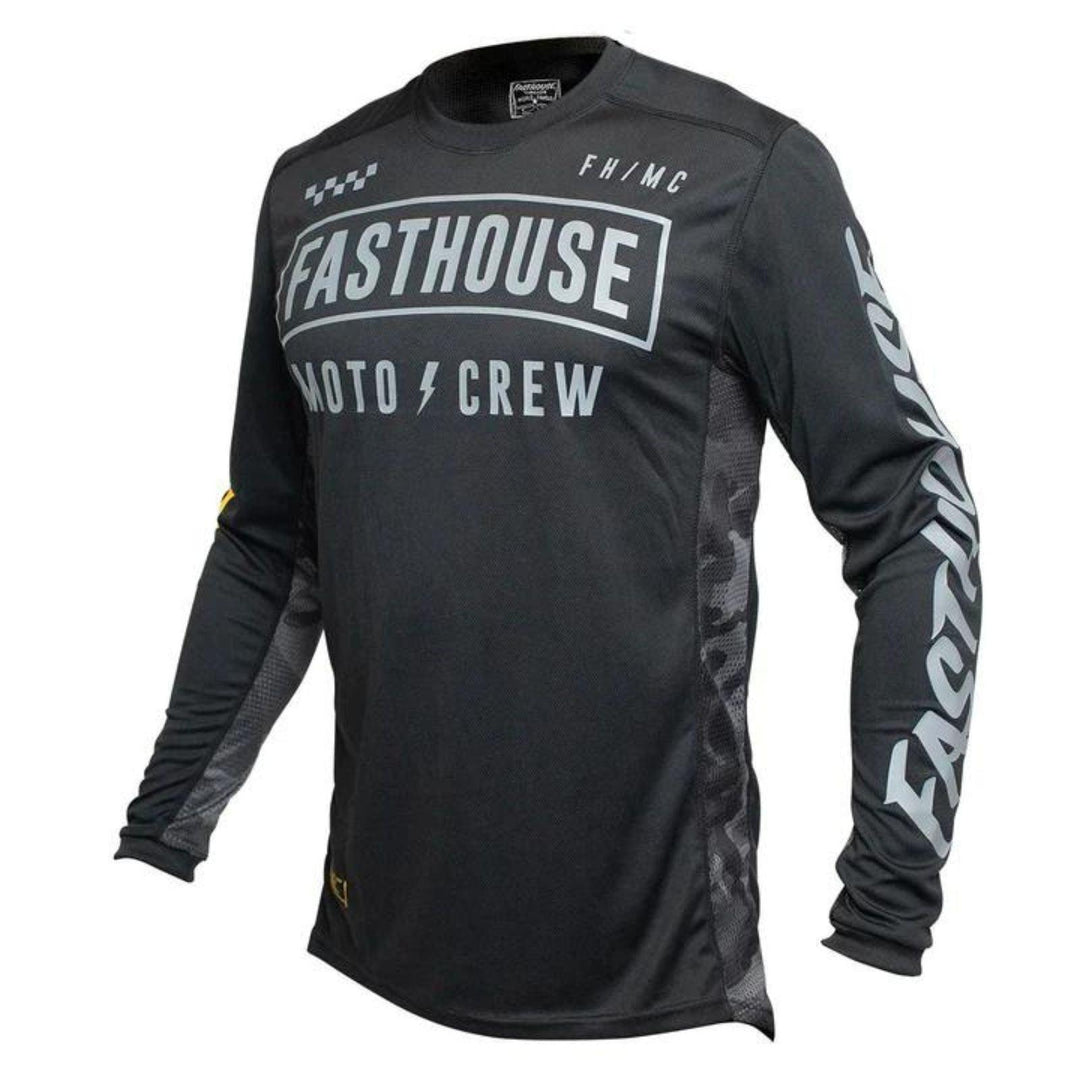 Fasthouse Strike Jersey - Black/Camo - Motor Psycho Sport