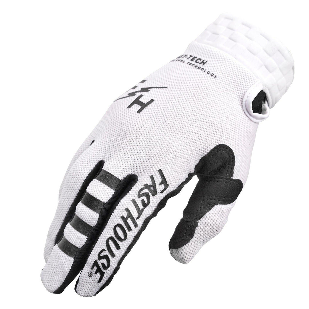 Fasthouse Vapor Glove - White/Black - Motor Psycho Sport