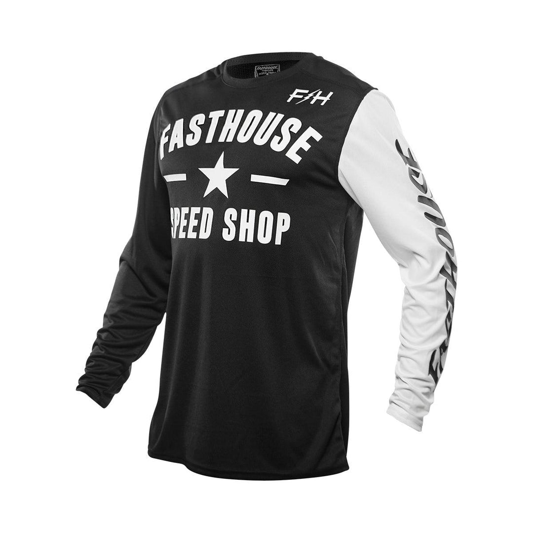 Fasthouse Youth Carbon Jersey - Black/White - Motor Psycho Sport