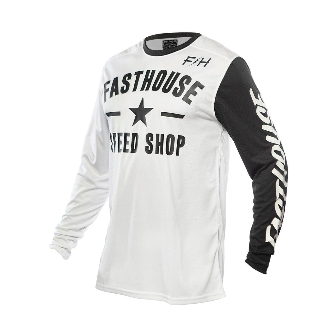 Fasthouse Youth Carbon Jersey - White - Motor Psycho Sport